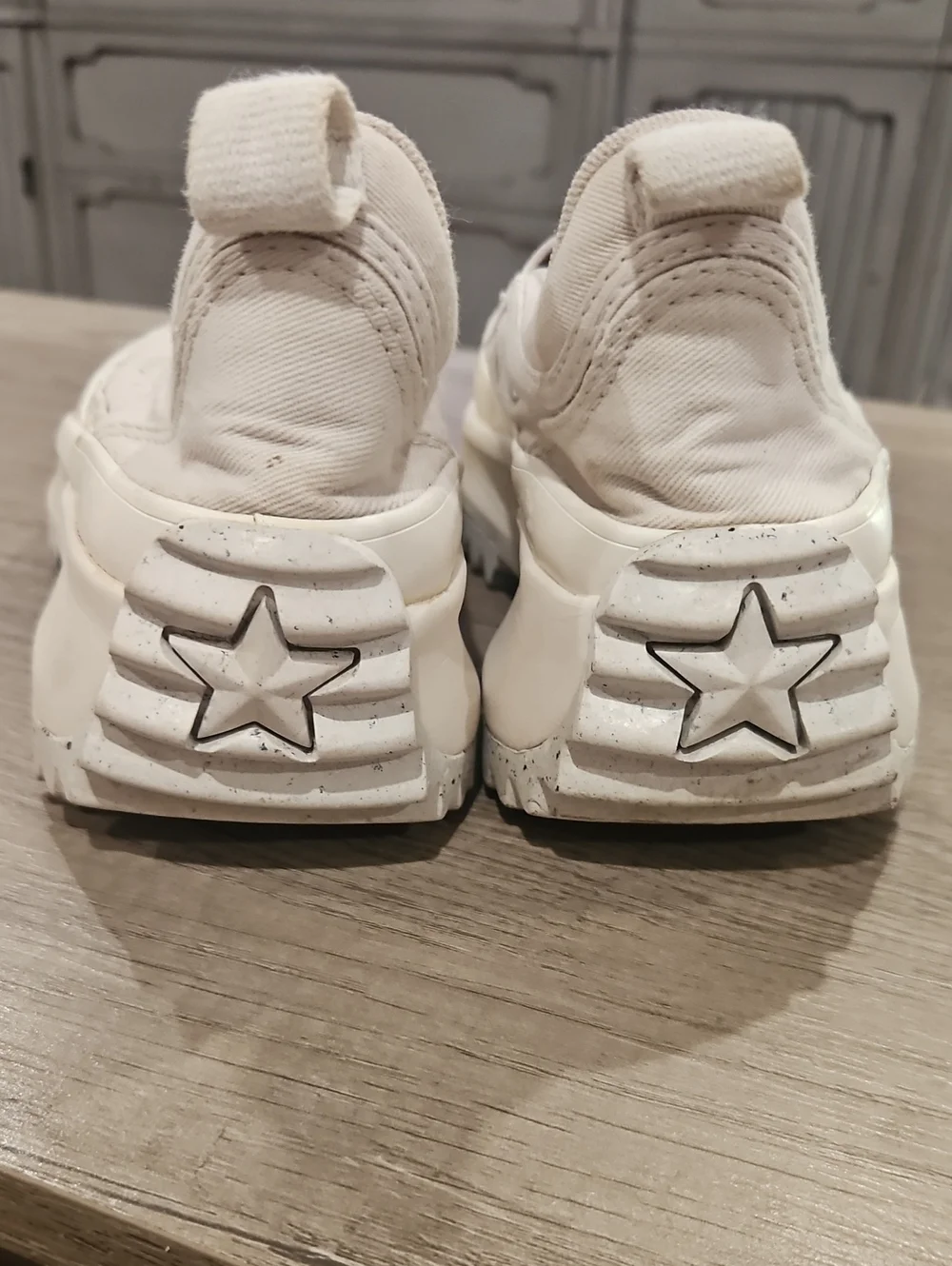 White Platform Slip-On Women's Sneakers size 7.5